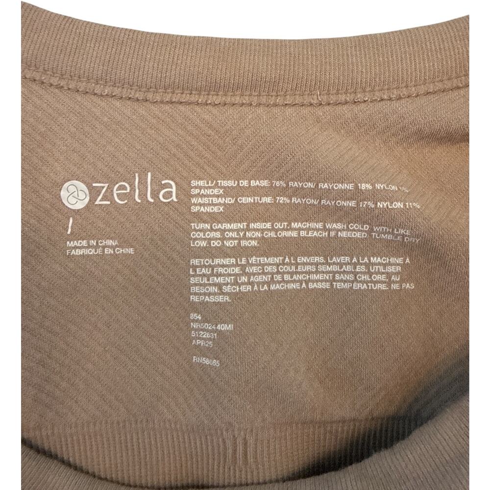 Zella Women’s L Taupe Seamless Scoop Neck Sports Bra Yoga Activewear EUC - Picture 6 of 6